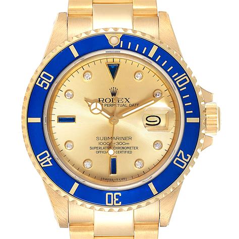 yellow gold rolex submariner for sale